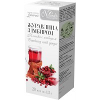 Журавлина з імбиром, 20ф/п*1,5г